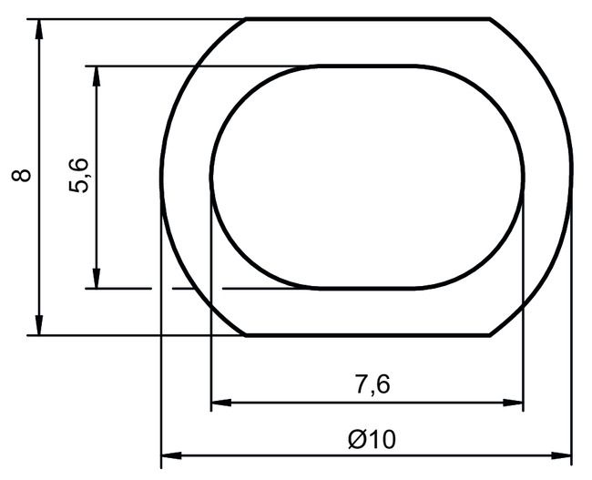 Adapter NTS1,AUS=NTS1ADPM7M10001 technical drawing