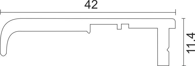 Image: Enox EAPS-042 Aluminium Frame / Handle Profile (for EAPS-038 & EAPS-069) – ALU / SS finish