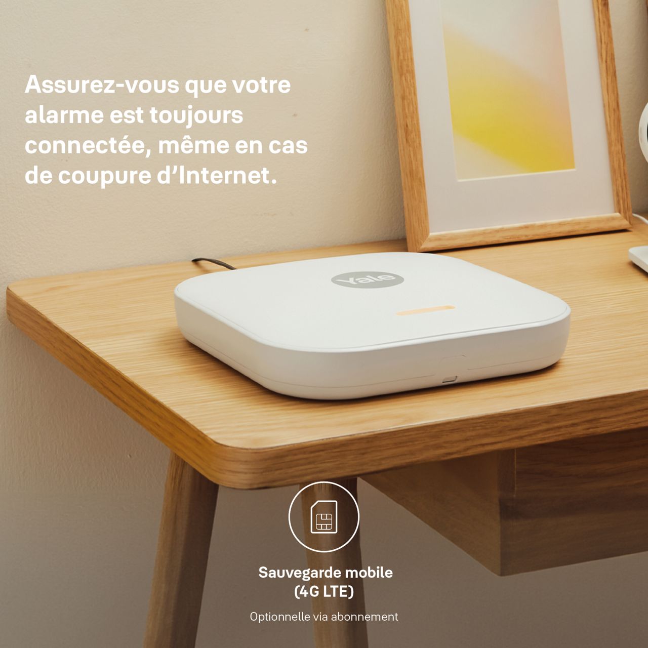 Sauvegarde cellulaire via l'abonnement d'alarme Yale Home