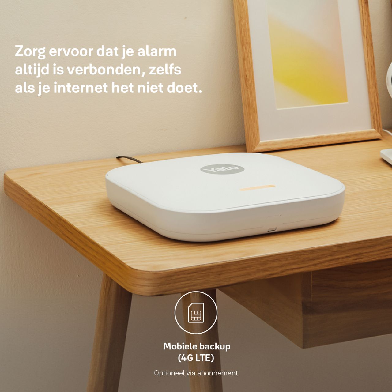 Mobiele back-up via Yale Home alarm abonnement