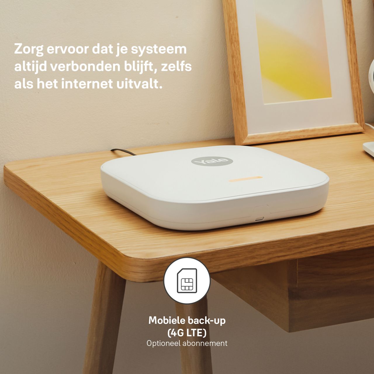 Mobiele back-up via Yale Home alarm abonnement