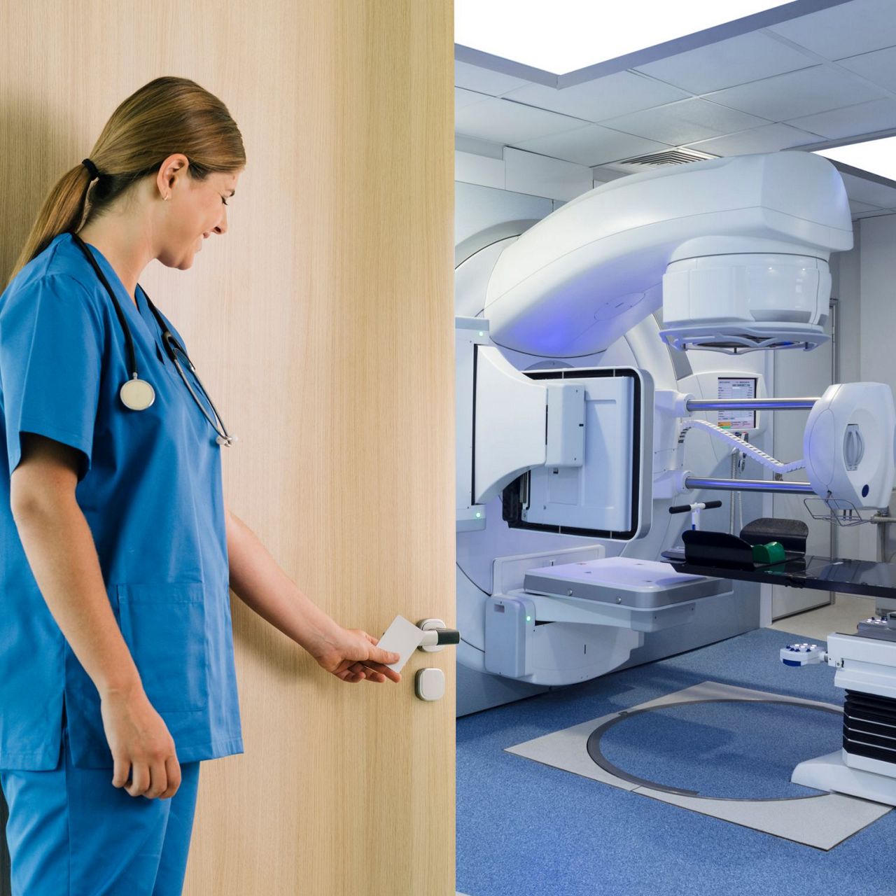 Image: Ouverture hôpital Poignée électronique Aperio® H100