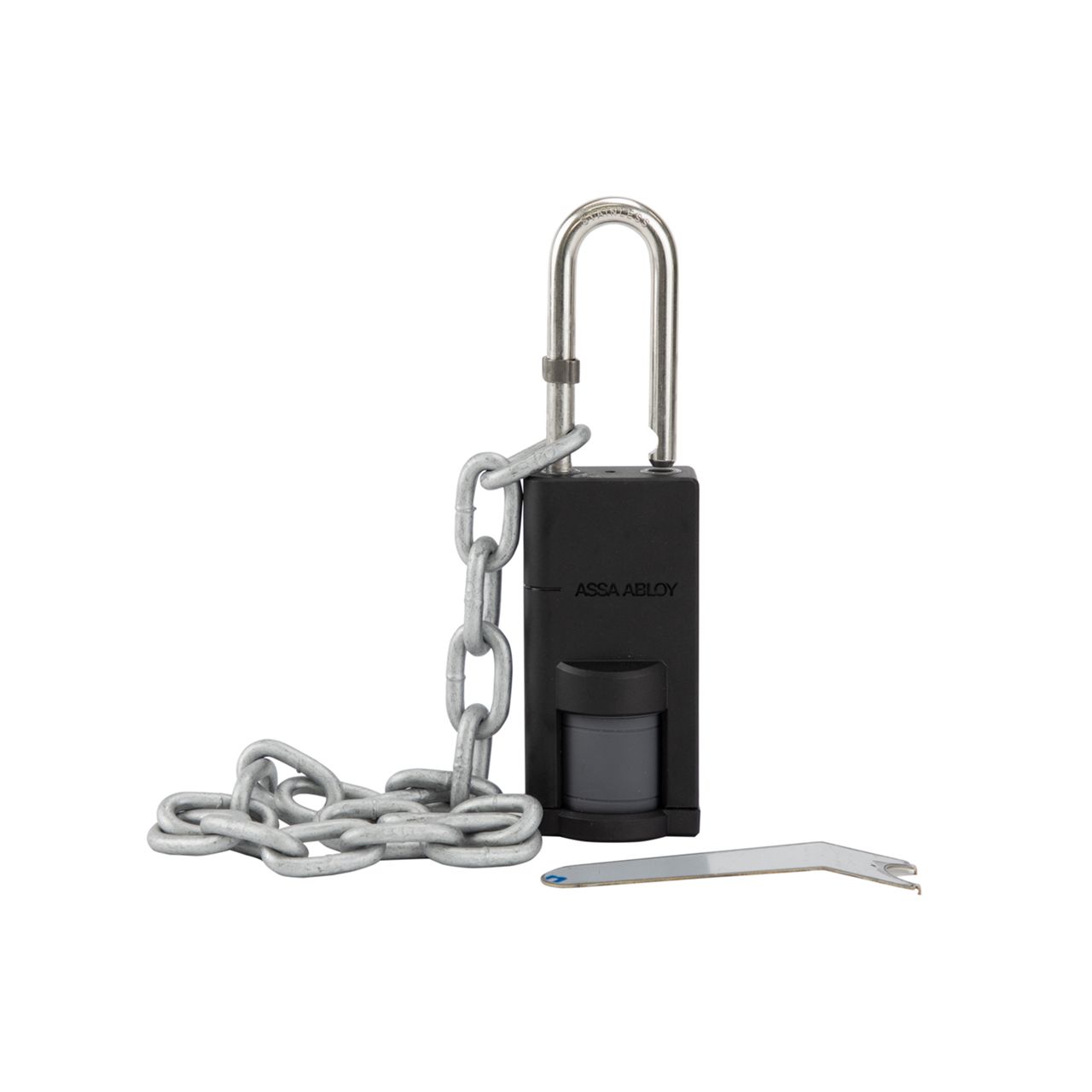 Image: Aperio Padlock V3, with Chain and Clamp
