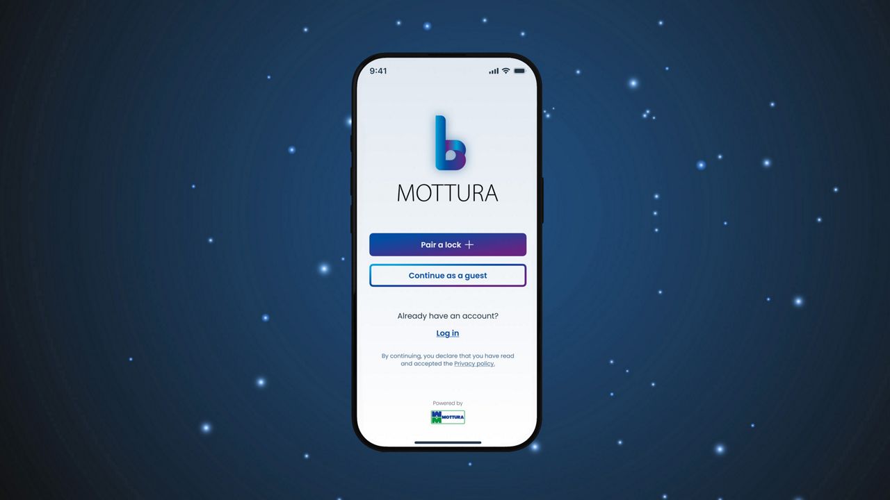 bMOTTURA app home screen