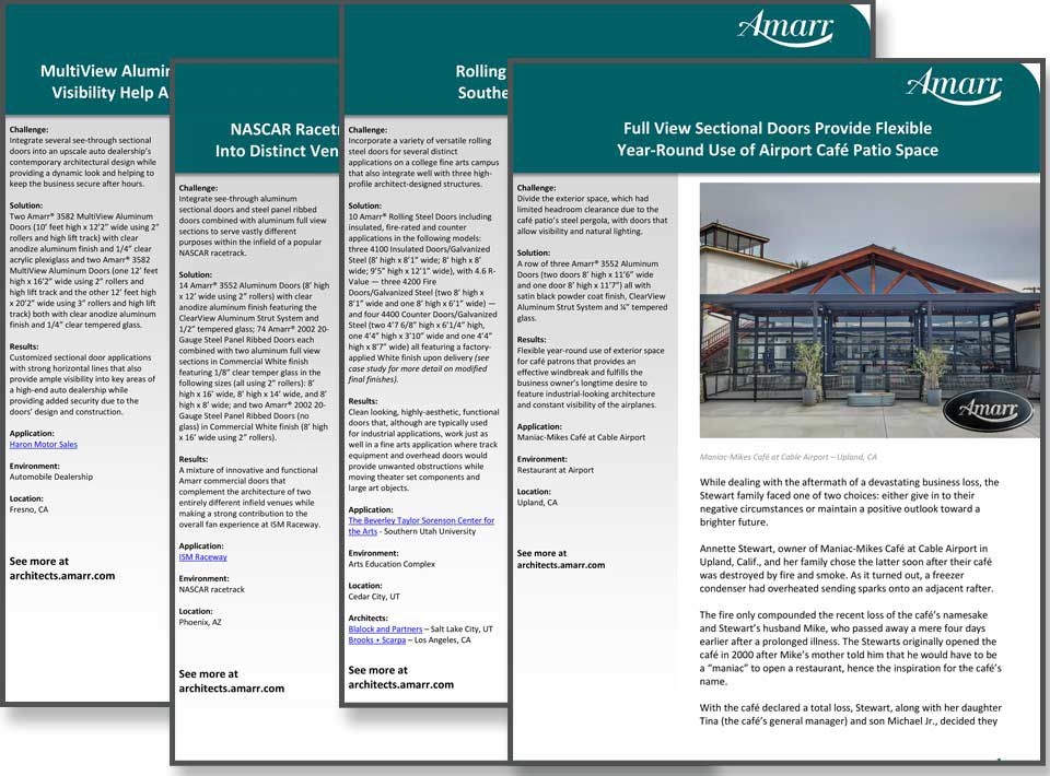 Case Studies for Commercial Garage Doors