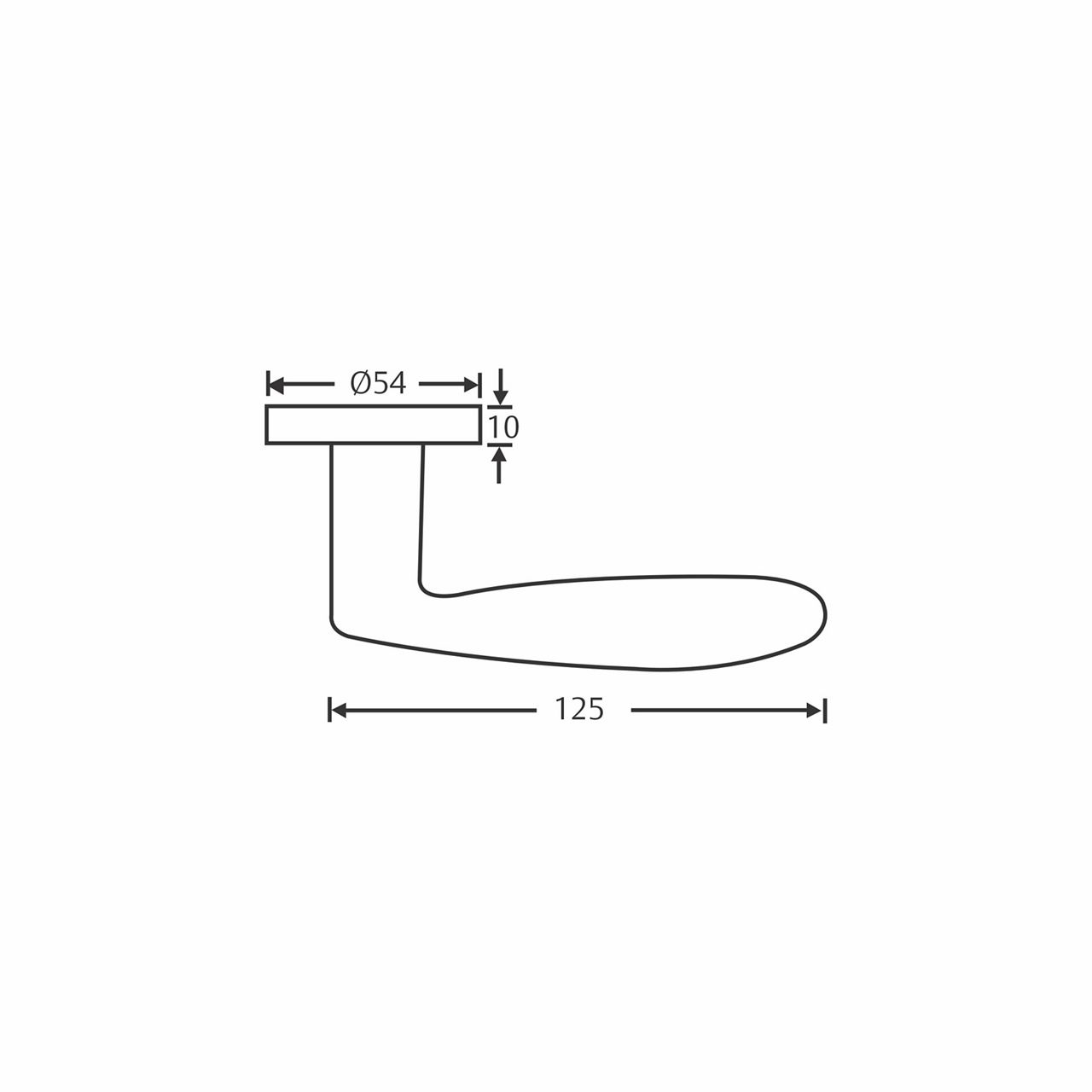 Image: Lever Handle ASL-030 CutOut Details