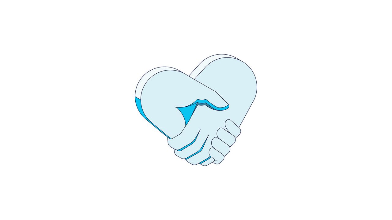 Handshake illustration