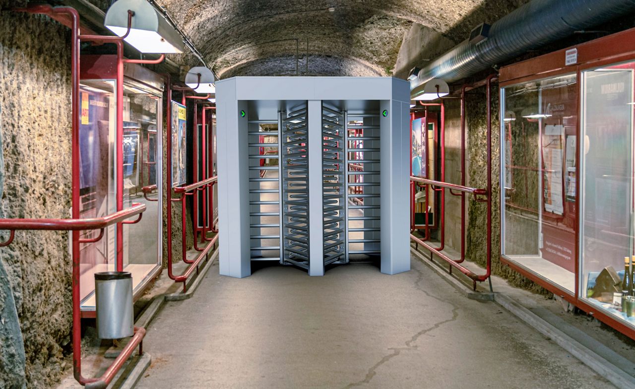 Full Height Turnstile Underground