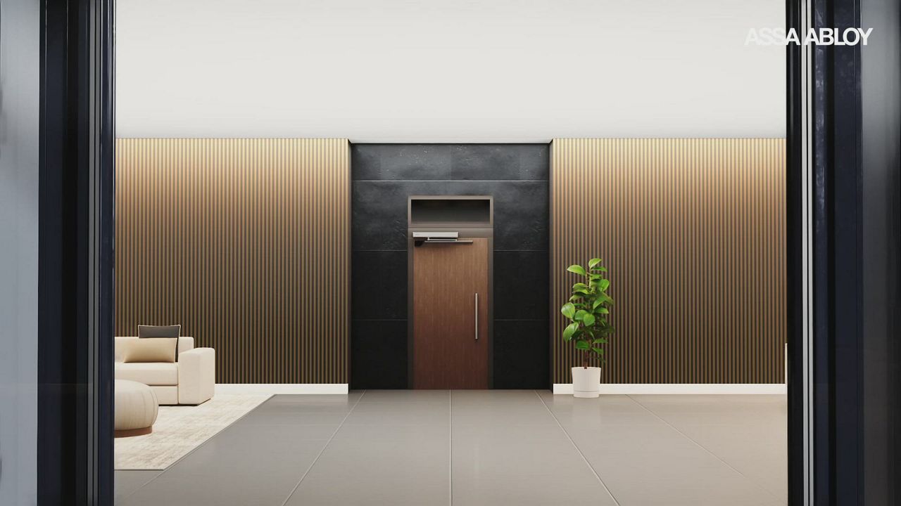 Video: Side View of the ASSA ABLOY SW100-S Slim Swing Door Operator