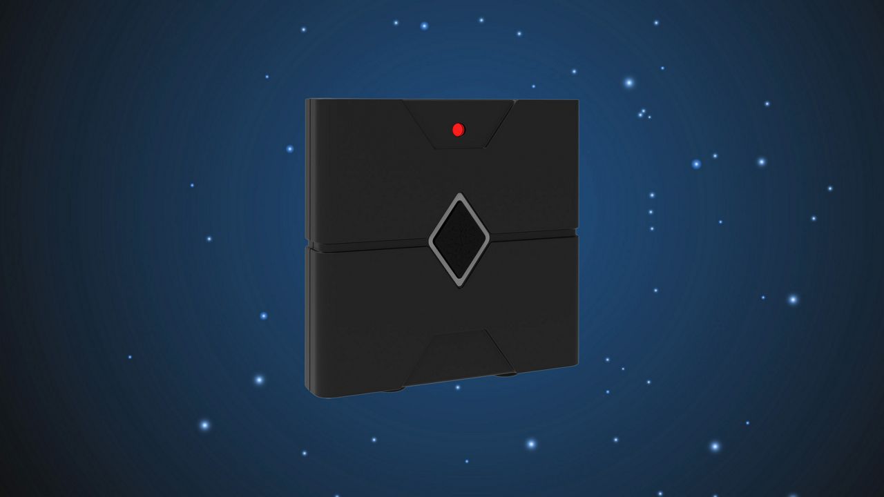 bBRIDGE on a blue background