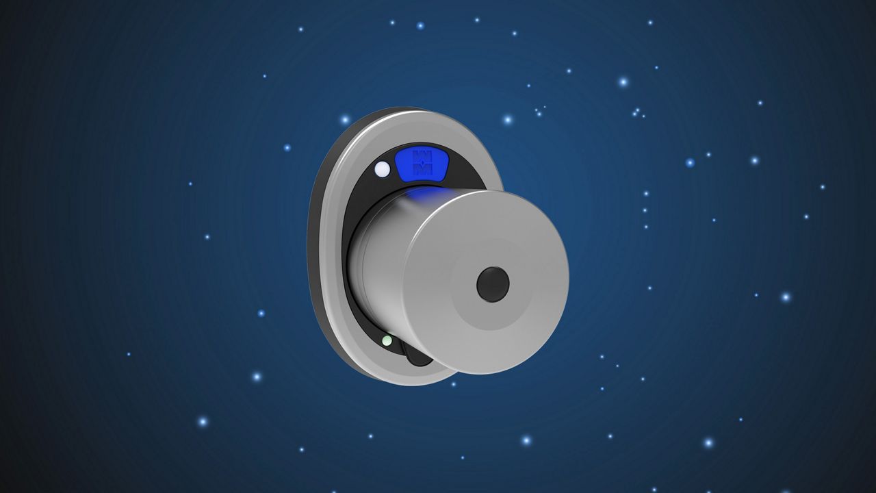 Mottura bMOTO knob on blue background