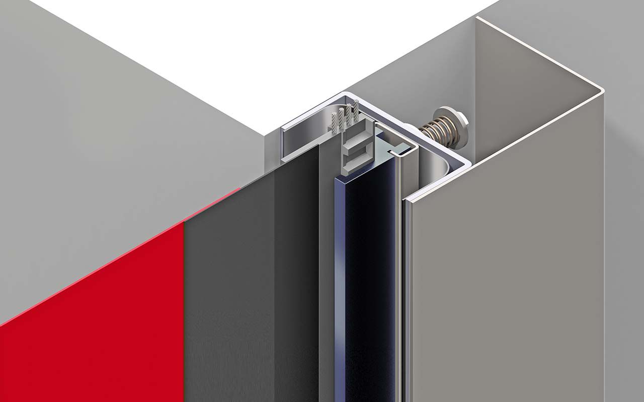 Details eines Tores, die maximale Dichtheit aufweist.