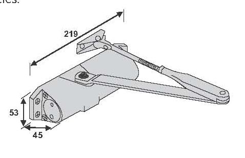 Image: Enox Overhead Door Closer TS-690 – selectable closing force EN 2-3-4