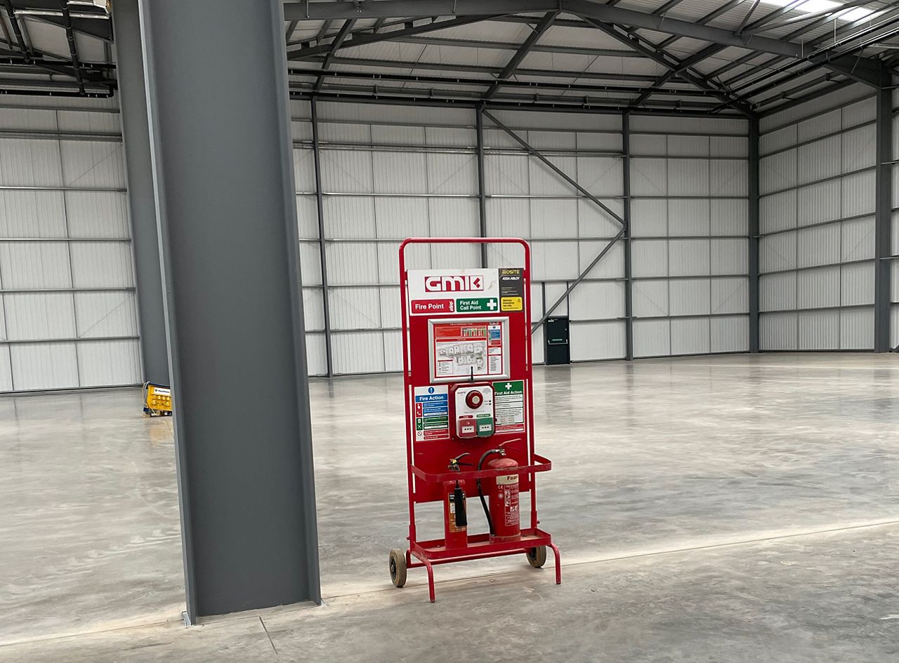 Biosite wireless fire alarm and first aid system