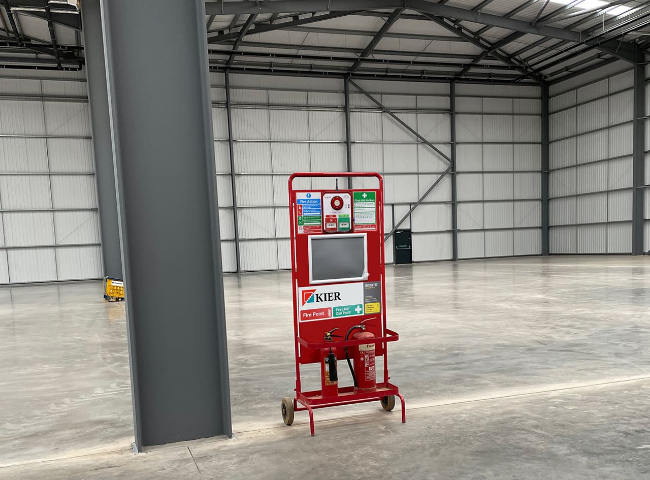 Wireless fire alarms for construction