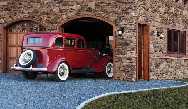 Classic car in the garage
