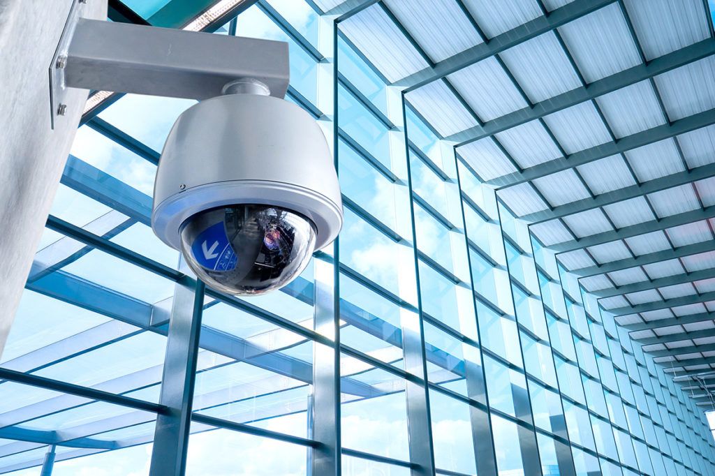Caméra de vidéosurveillance.