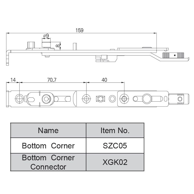 Image: Bottom Corner-SZC05/XGK02 / PSJ01 Picture 2