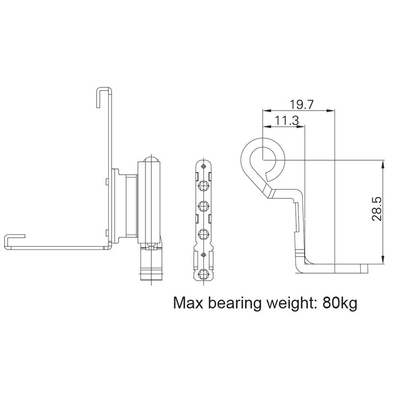 Image: Bottom Hinge CXJ10943600L/R/CXJ11343600L/R Picture 2