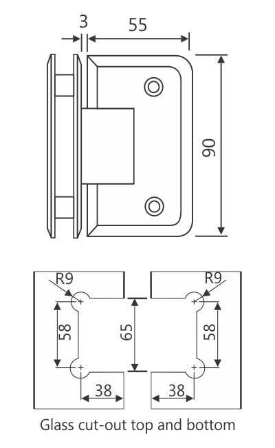 Image: c520d-enox-brass-shower-hinges-cutout-esh-204.jpg