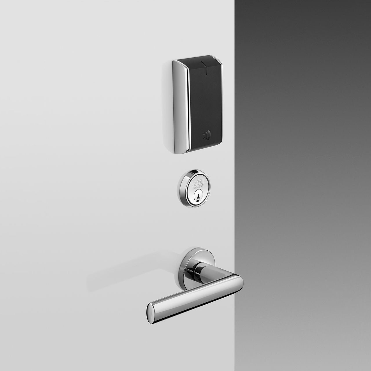card reader and lever