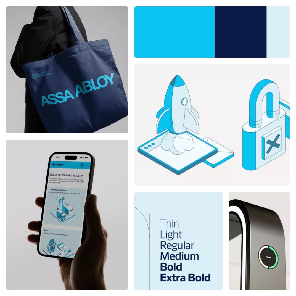 Panneau d'affichage brand refresh ASSA ABLOY