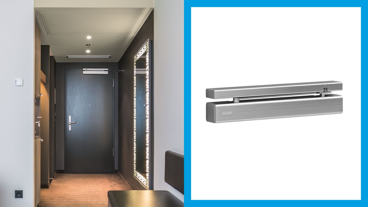 Chiudiporta ASSA ABLOY camma con dispositivo di sicurezza