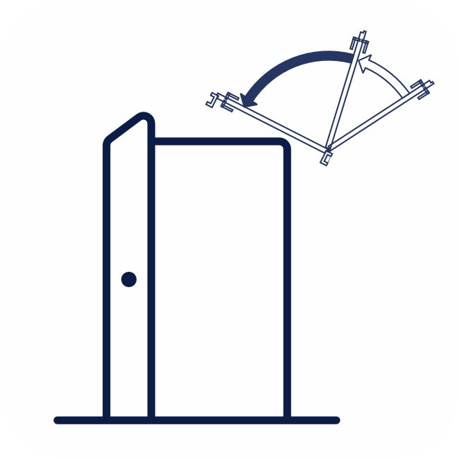 Adjustable closing and latching speed via top valves