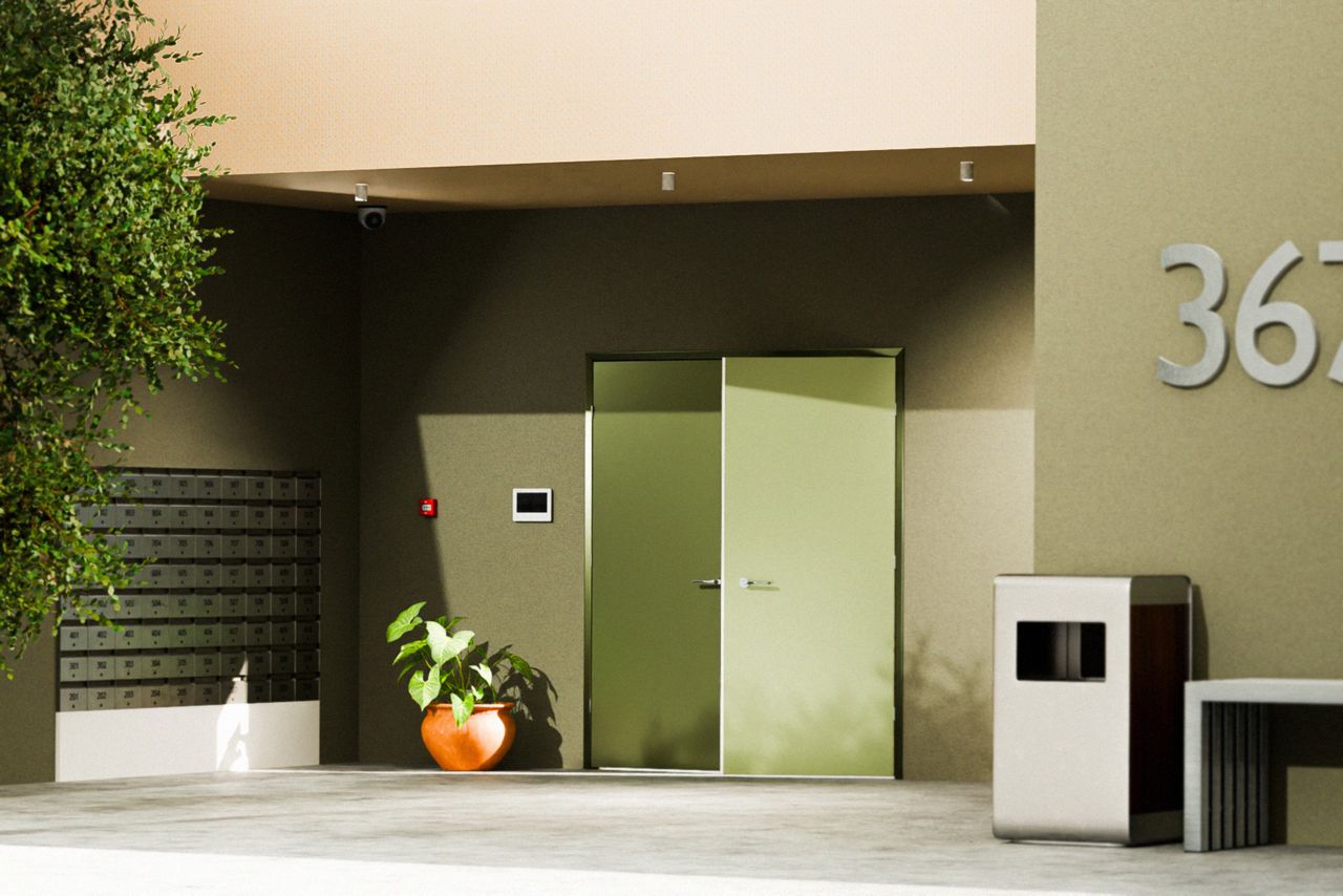 COLORBOND Clad Apartment Building Entry Door