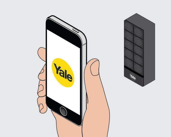 Étape 1 de l'installation du Keypad connecté Yale