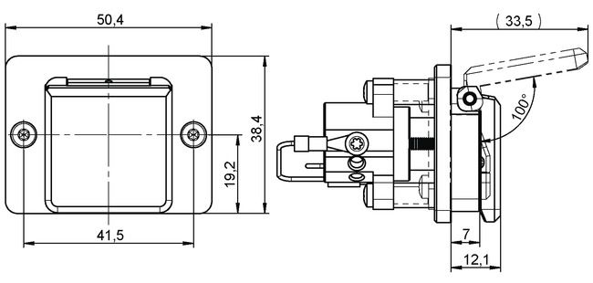 Corechanging module VE35 technical drawing