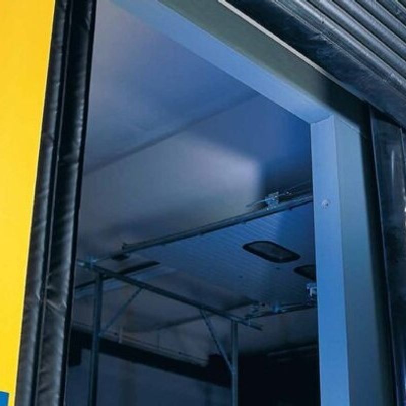 ASSA ABLOY (formerly Crawford) mechanical-curtain dock shelters