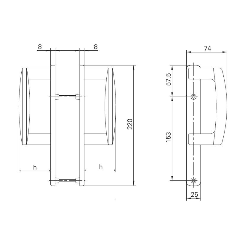 Image: D-Handle for Sliding Door-MSZ002625L/R Picture 2