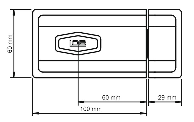 Image: Zamek wierzchni LOB (TD01) rysunek
