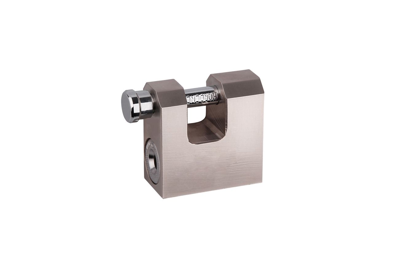 Kłódka mosiężna, trzpieniowa, satynowa LOB KTD