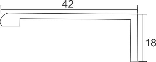 Image: Enox Aluminium Handle Profile EAPS-036 – aluminium handle profile