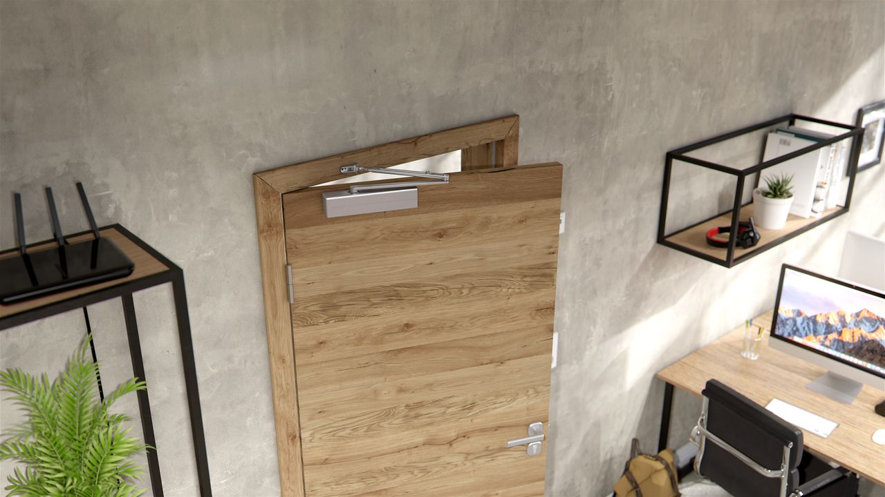 Chiudiporta ASSA ABLOY DC300 con braccio a compasso