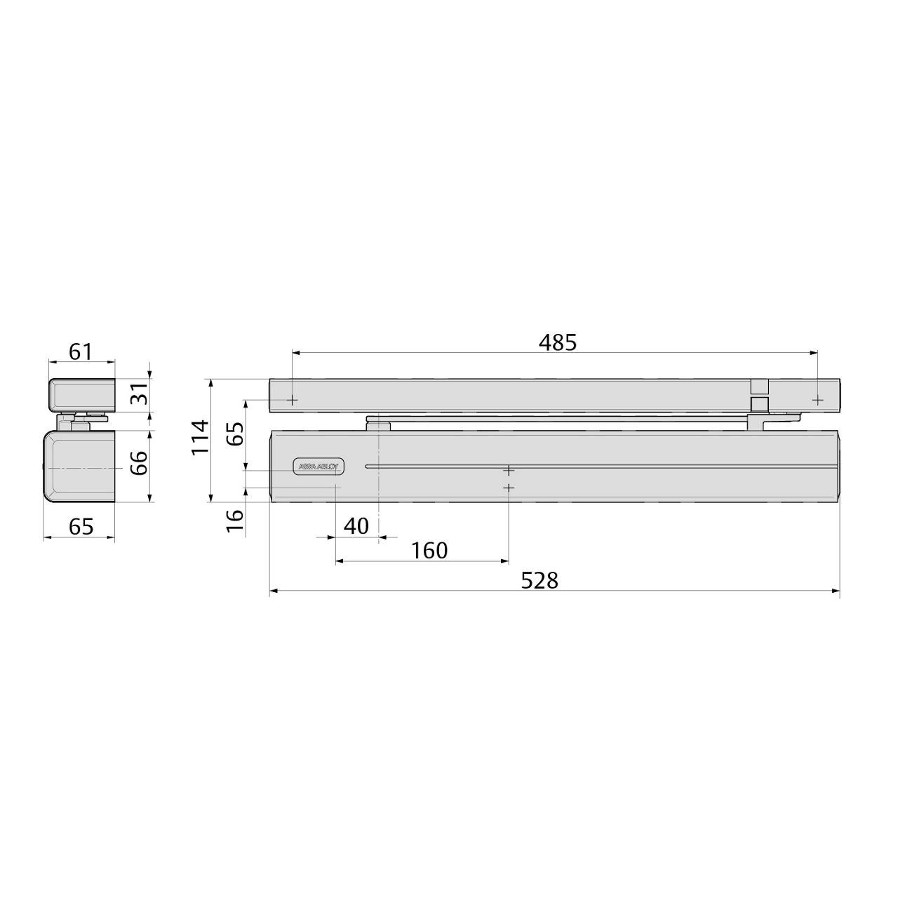 Image: DC700G-CM dimensioni