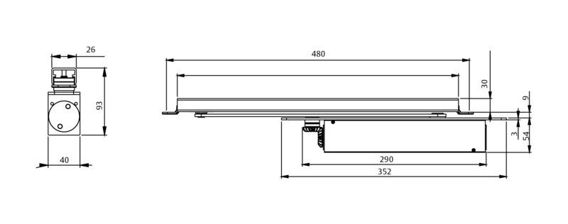 DC860 with G880 technical drawing