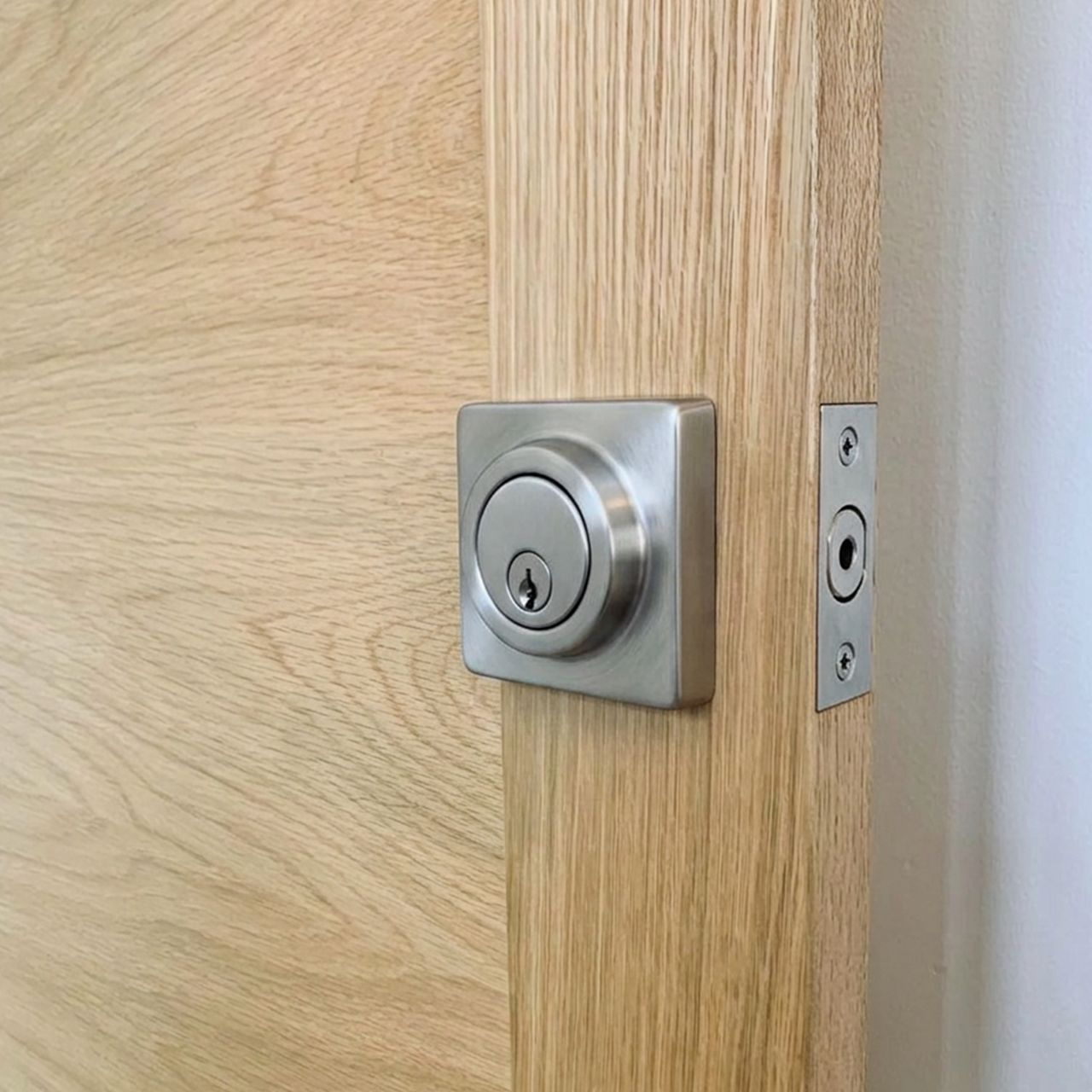 Image: Casa Square Rose Deadbolt in Matt Black