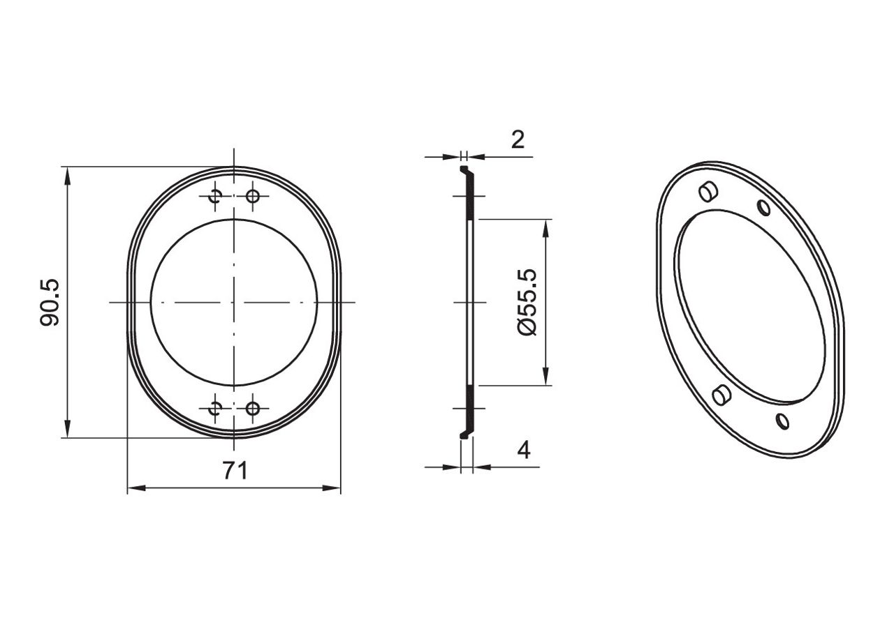 Image: DEFENDO® per serrature CE - spessore di compensazione per antistrappo