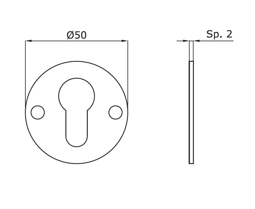 Image: Distanziale di prolungamento - Disegno