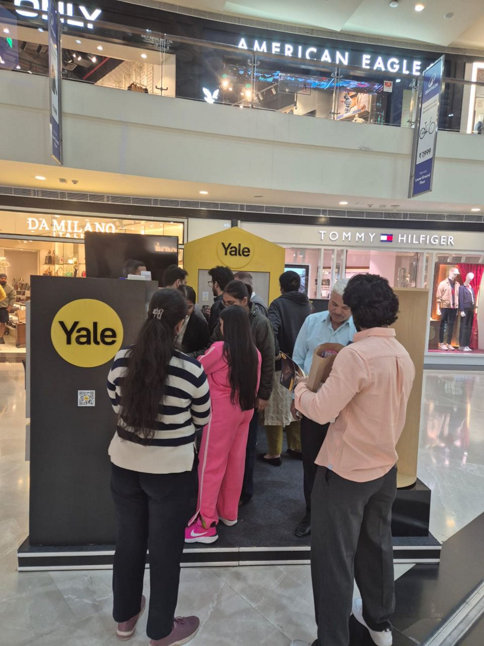 Yale Smart Solutions showcased at a mall in Delhi.