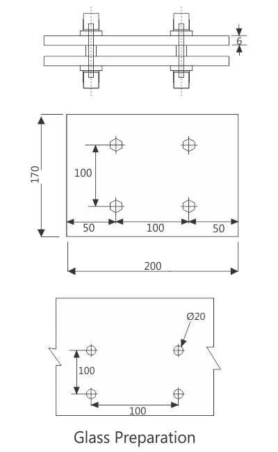 Image: df490-enox-spider-fitting-spice-and-fin-plate-essp-200-200-a.jpg