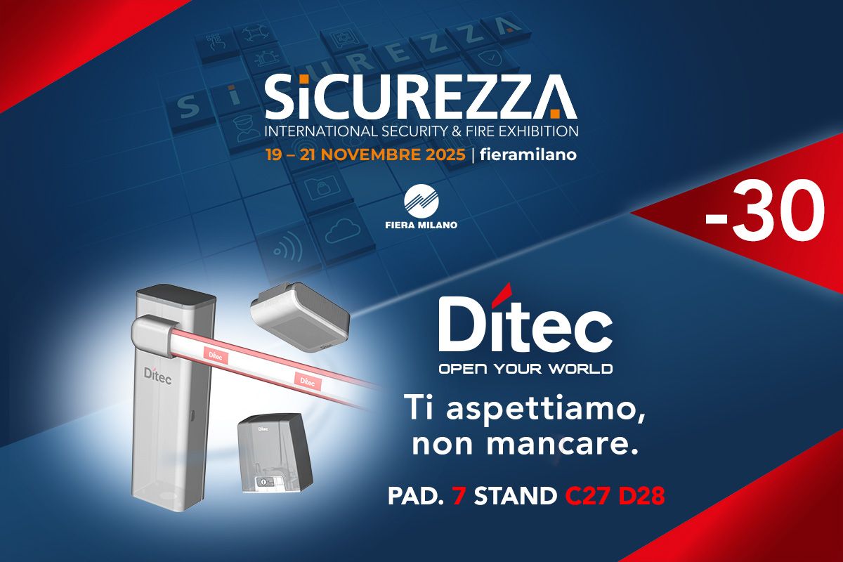 Countdown to Sicurezza 2025: Ditec is ready to amaze you with lots of new features!