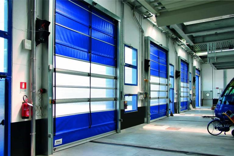 Ditec Traffic doors in a garage