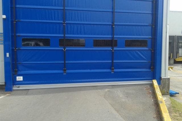 Outdoor view of the Ditec Traffic door