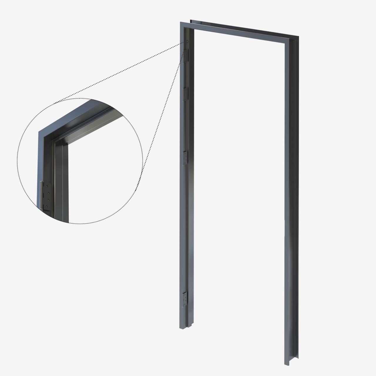 Image: Double Rebate Architectural BW Door Frame Detail