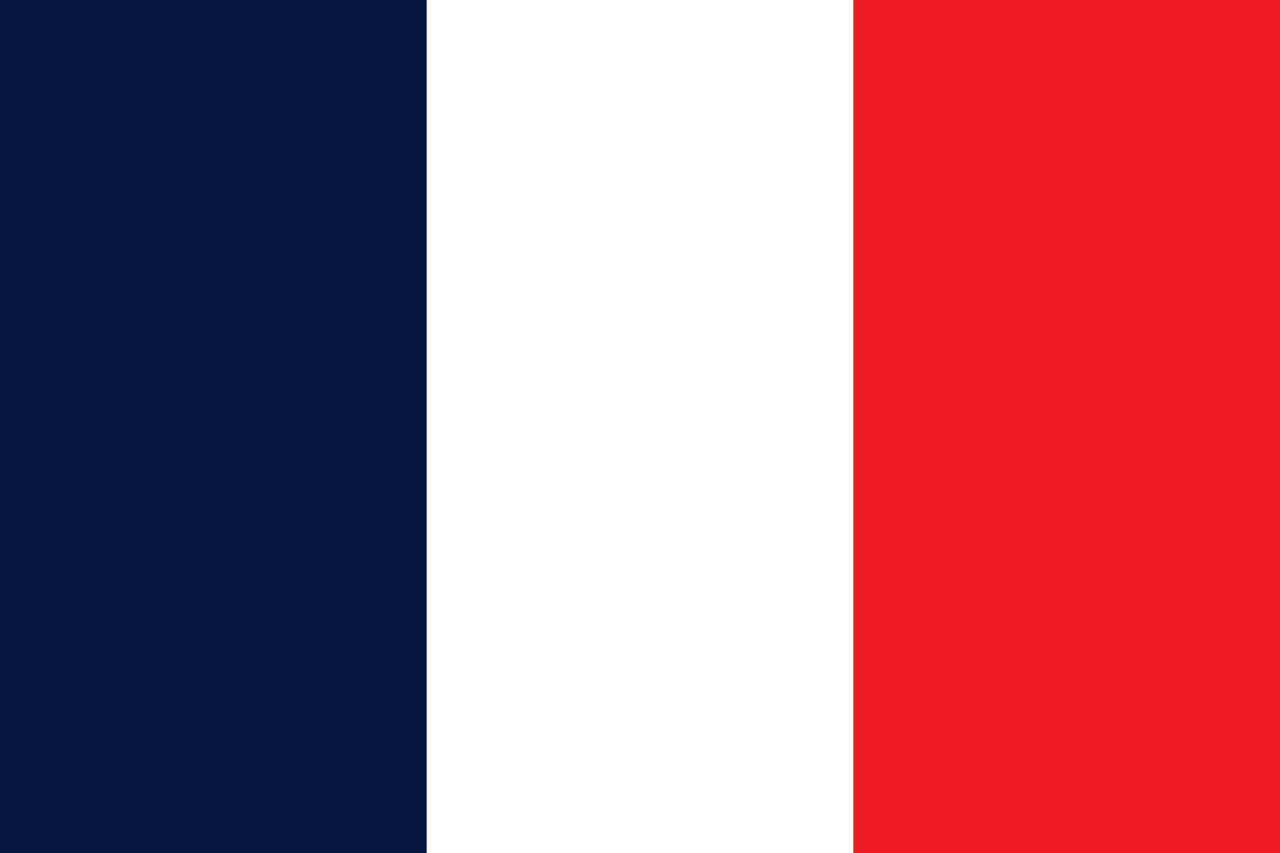 Drapeau de la france car nos produits sont fabriqués en France.