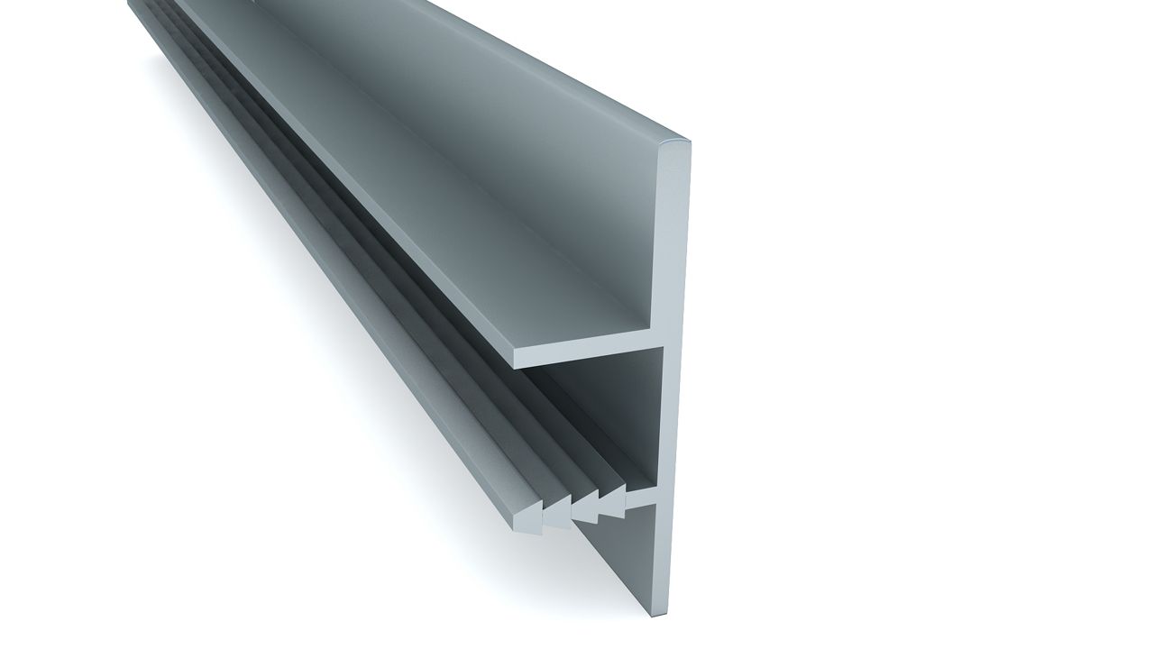 Enox Aluminium Edge Profile EAPS-141 – edge profile with integrated handle, ALU/SS/RAW finish
